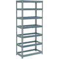 Global Equipment Extra Heavy Duty Shelving 36"W x 18"D x 96"H With 7 Shelves, No Deck, Gray 717282